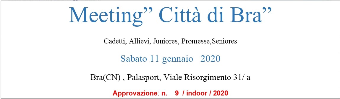 MEETING "CITTÀ DI BRA"