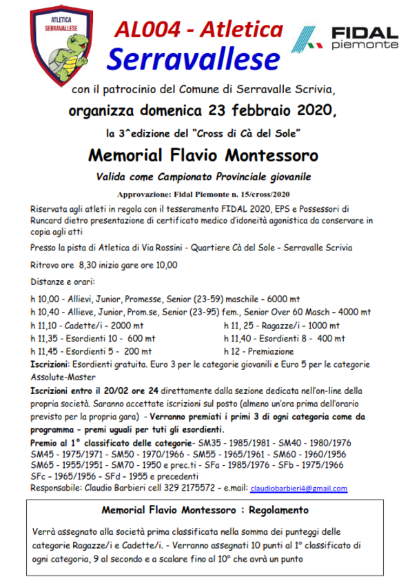 Cross di Cà del Sole III edizione - Memorial Flavio Montessoro