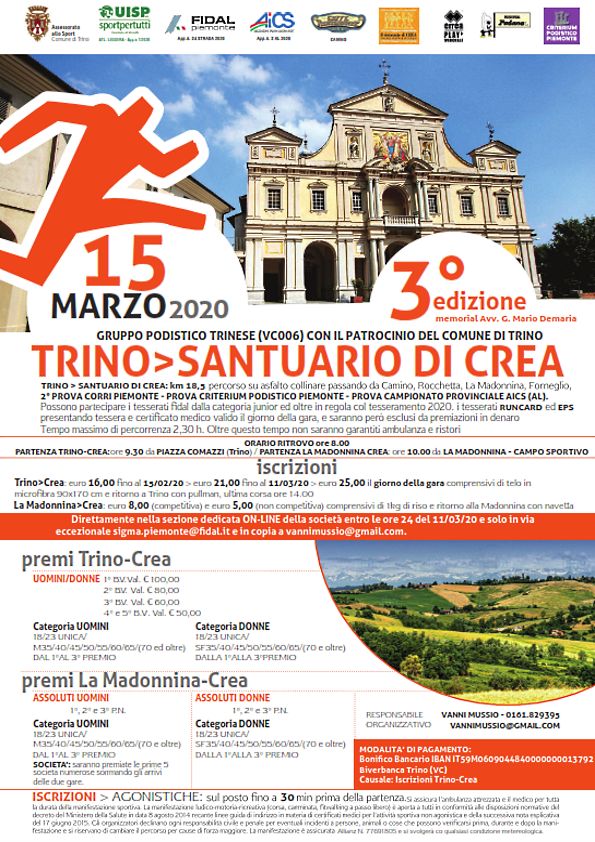 TRINO SANTUARIO DI CREA III EDIZIONE