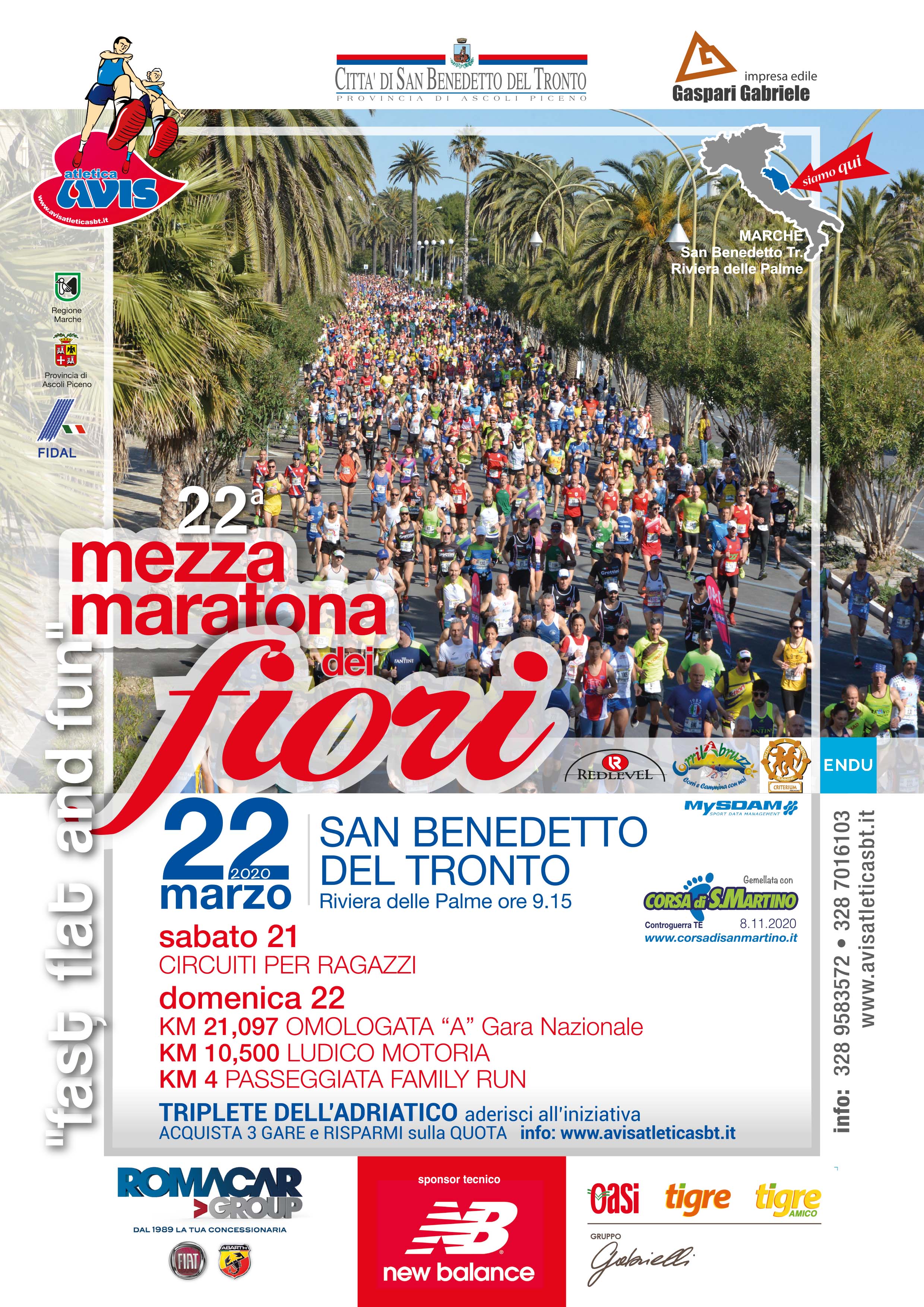 Volantino MEZZA MARATONA DEI FIORI XXII EDIZIONE