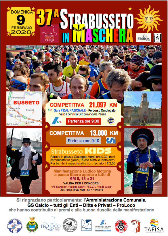 Volantino STRABUSSETO IN MASCHERA