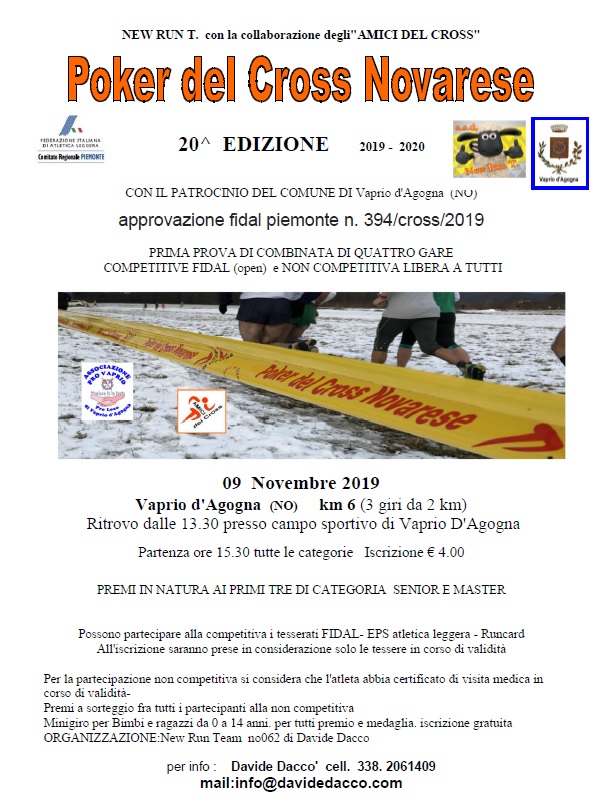 Volantino POKER DEL CROSS NOVARESE XX EDIZIONE