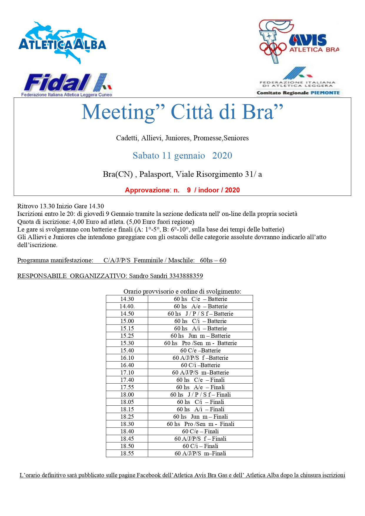 Volantino MEETING "CITTÀ DI BRA"