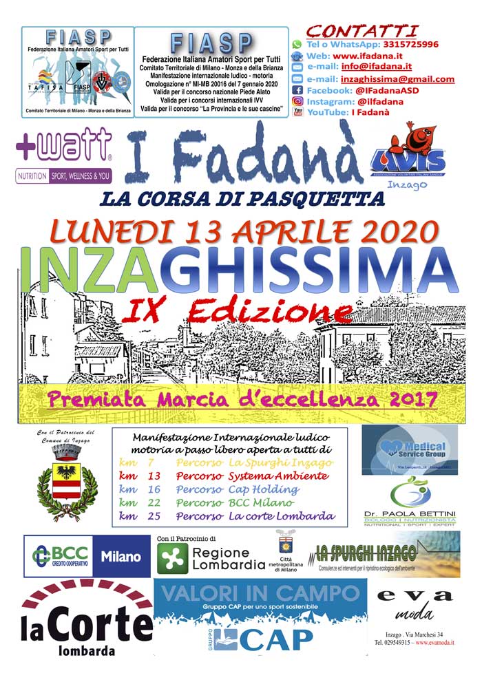 Volantino INZAGHISSIMA 2020