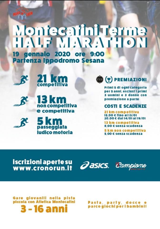 Volantino MONTECATINI TERME HALF MARATHON