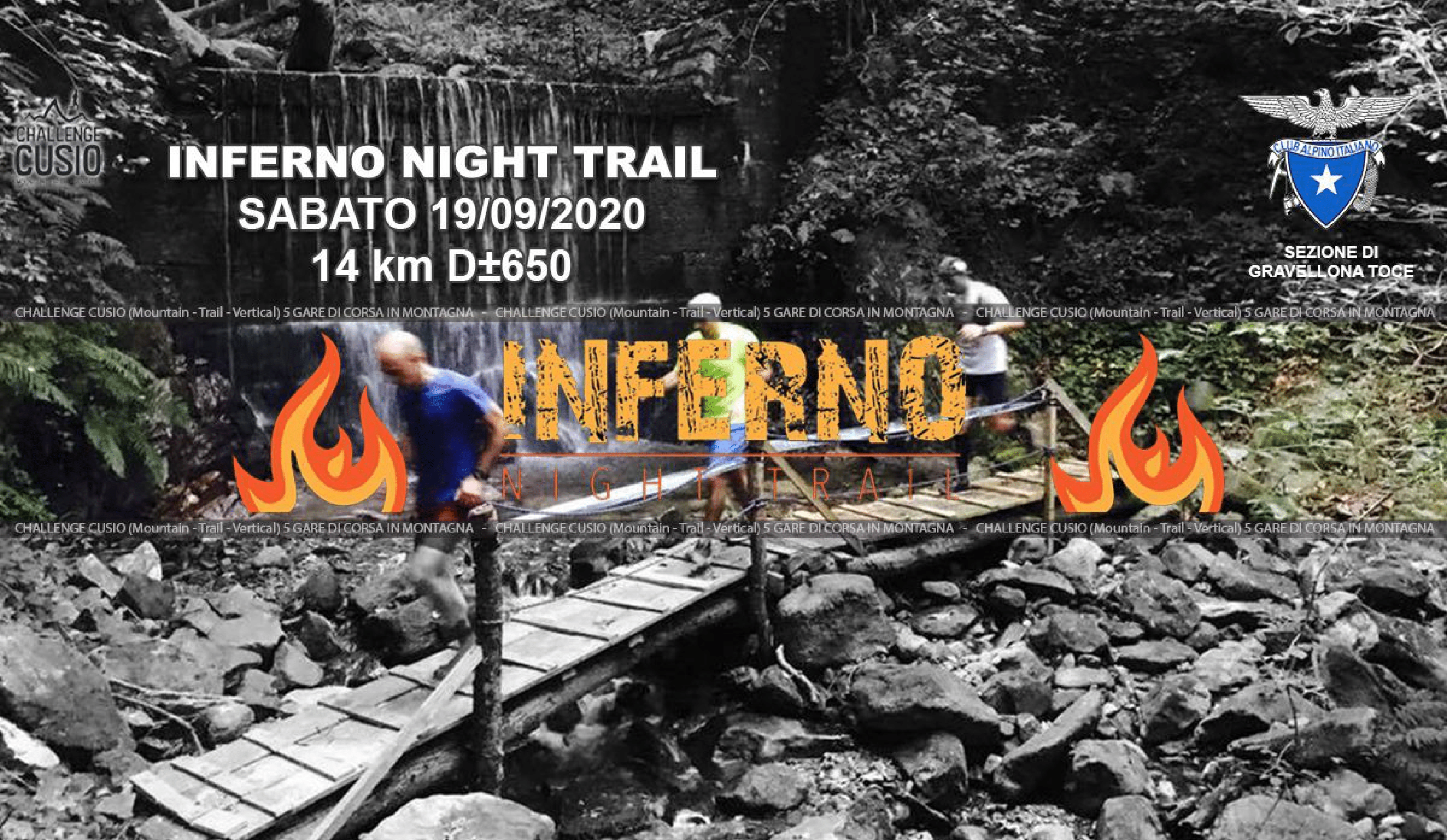 Volantino INFERNO NIGHT TRAIL 2020 - MEMORIAL PRIOTTO