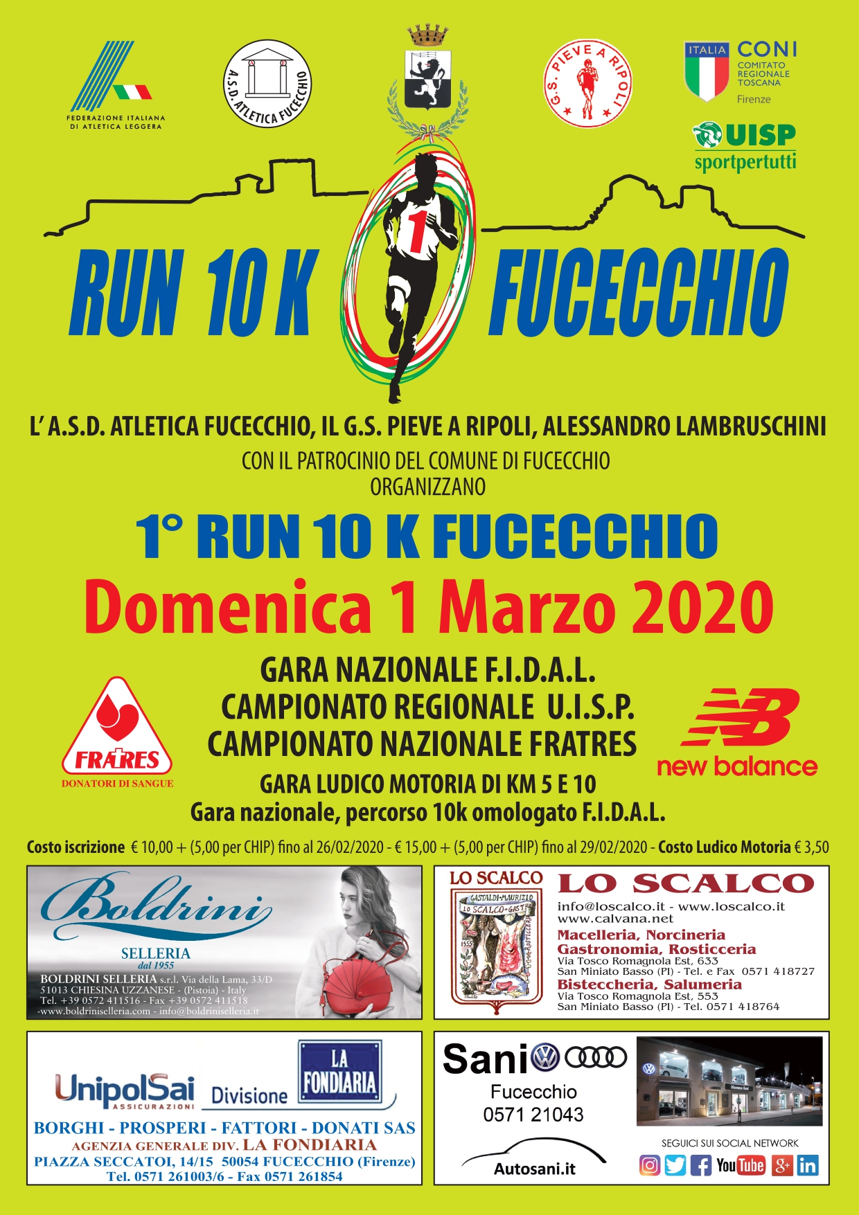 Volantino RUN 10K FUCECCHIO I EDIZIONE