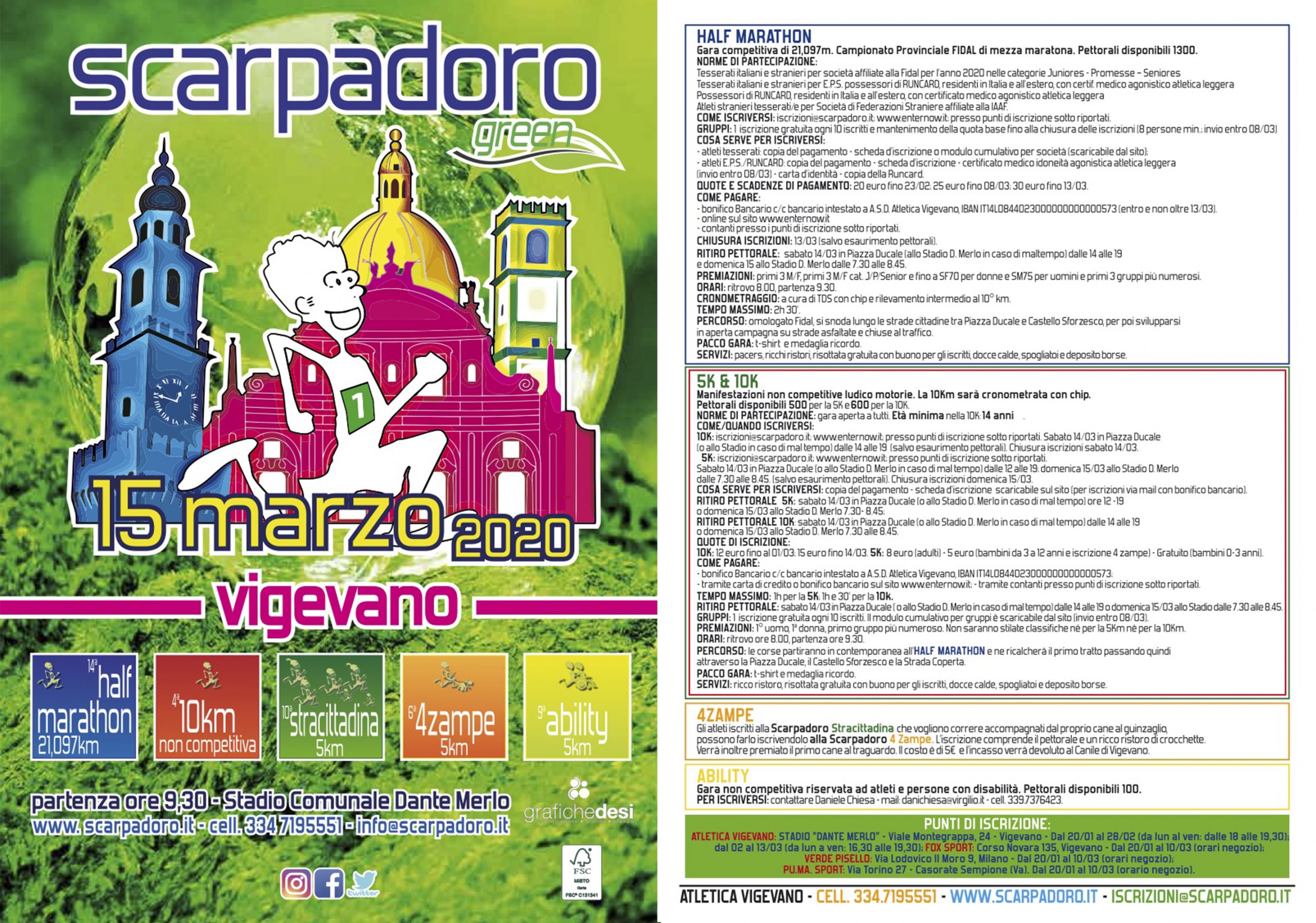 Volantino SCARPADORO HALF MARATHON XIV EDIZIONE