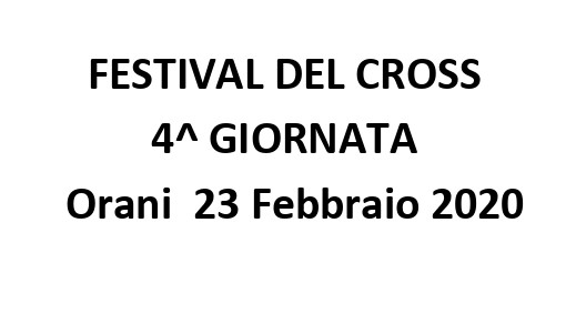 Campionati di Cross 4^ Giornata del Festival del Cross V edizione - Sardegna