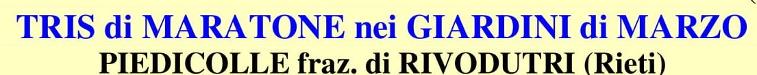 TRIS DI MARATONE NEI GIARDINI DI MARZO