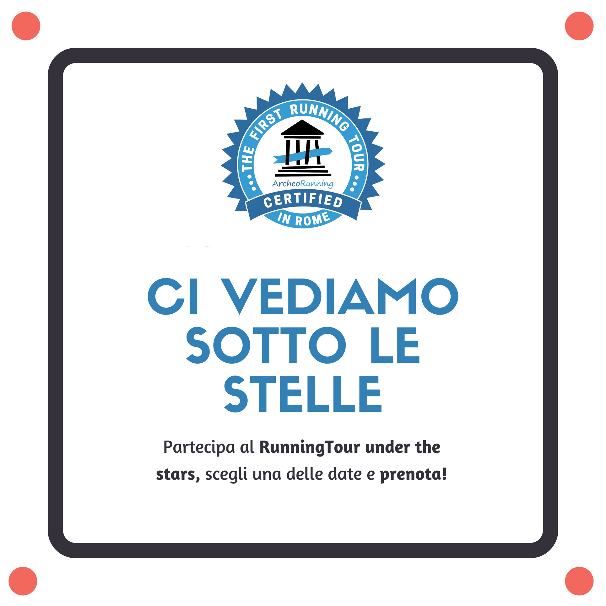 Volantino RUNNING TOUR UNDER THE STARS