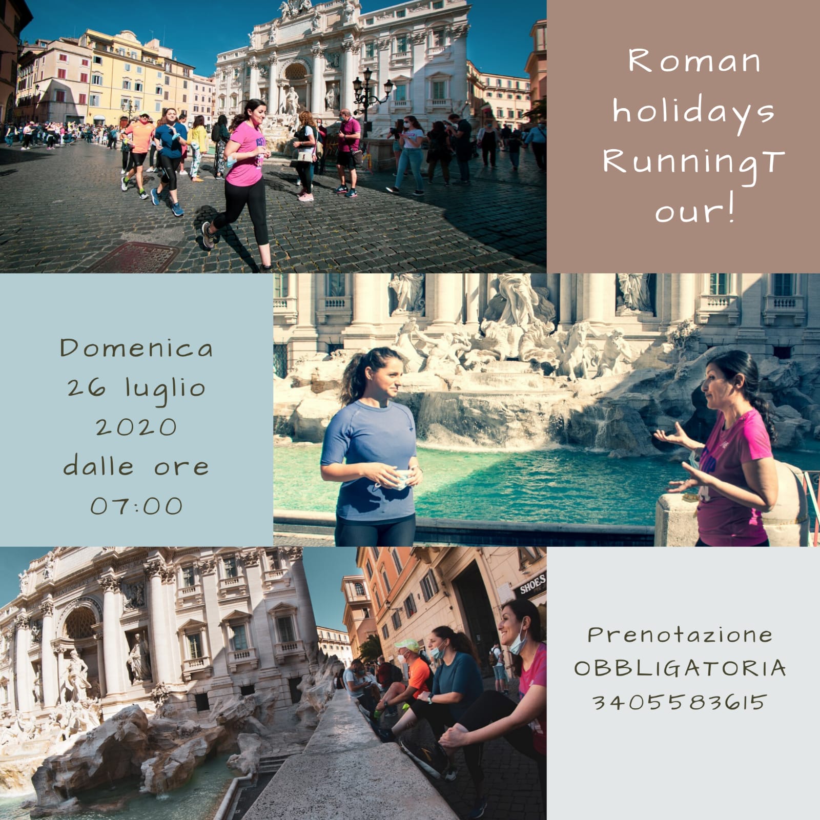 Volantino ROMAN HOLIDAYS RUNNING TOUR