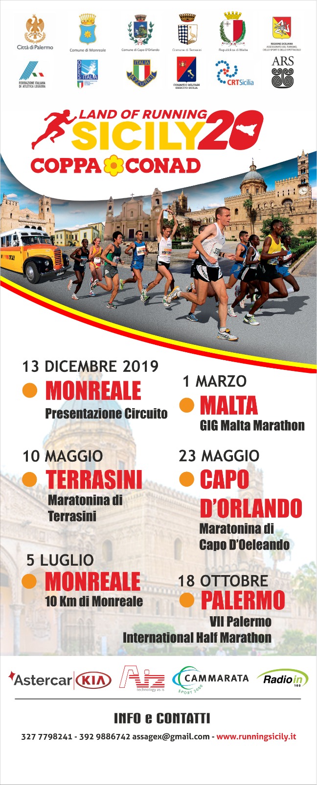 Volantino MEZZAMARATONA CITTÀ DI CAPO D'ORLANDO X EDIZIONE