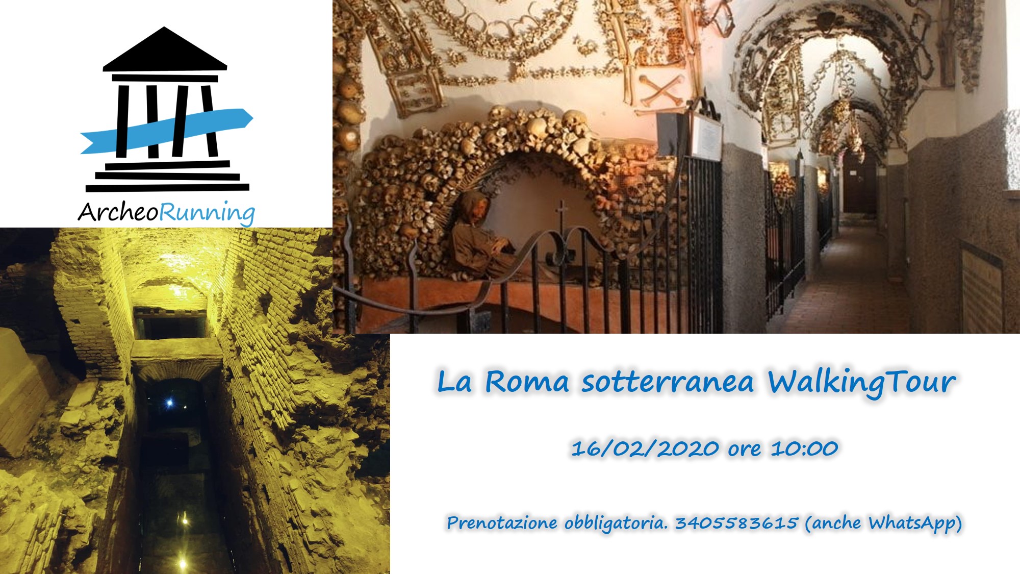 Volantino LA ROMA SOTTERRANEA WALKINGTOUR