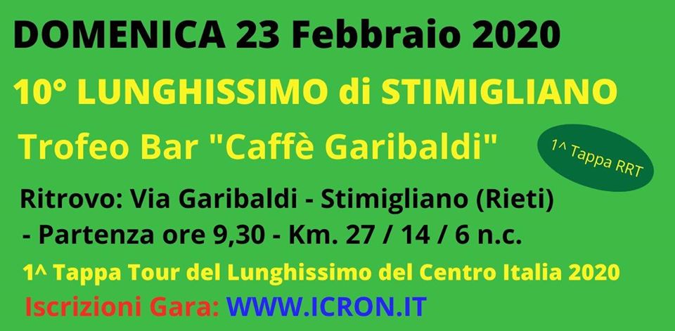 Volantino LUNGHISSIMO DI STIMIGLIANO X EDIZIONE