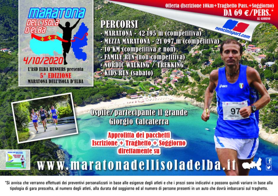 Volantino MARATONA DELL'ISOLA D'ELBA V EDIZIONE