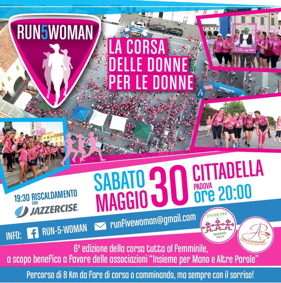 Volantino RUN5WOMAN VI EDIZIONE VIRTUAL