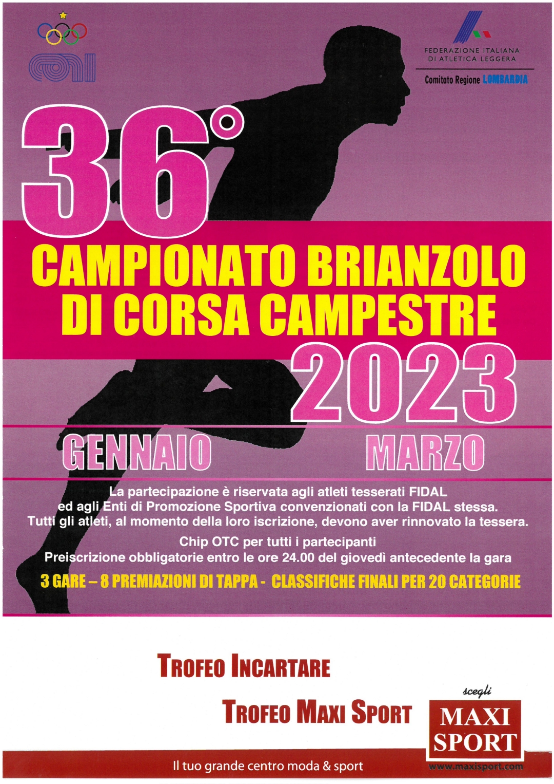 Media CAMPIONATO BRIANZOLO DI CORSA CAMPESTRE 1^ PROVA XXXVI EDIZIONE